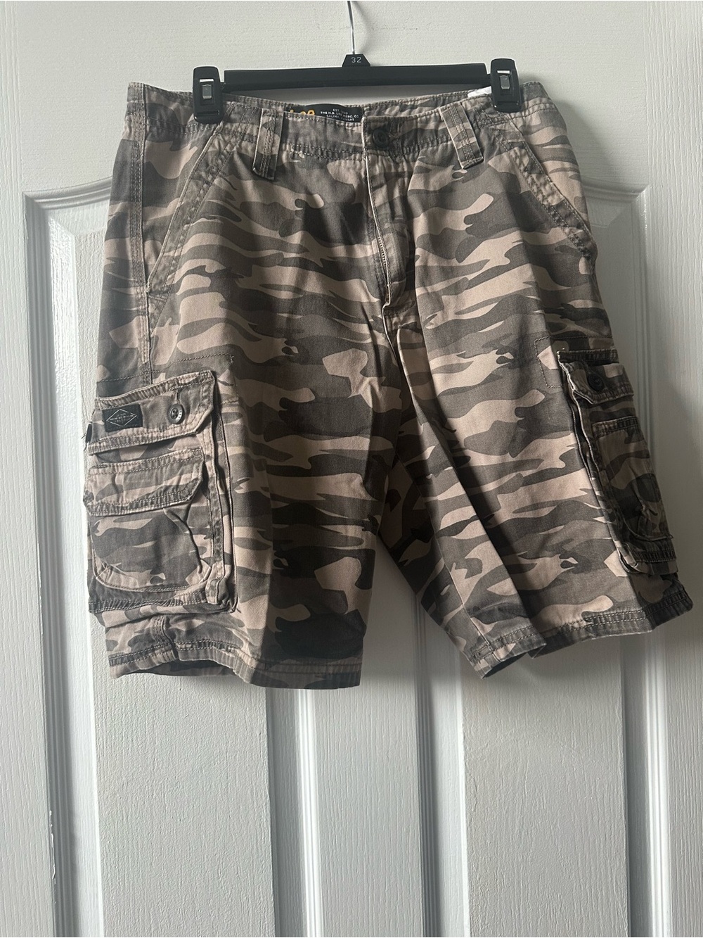 Lee Men's Camo Cargo Shorts - Brown & Tan